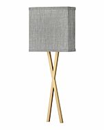 Hinkley Axis Heathered Gray Wall Sconce In Heritage Brass