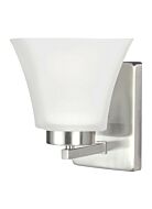 Sea Gull Bayfield 8 Inch Wall Sconce in Brushed Nickel