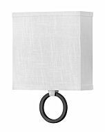 Hinkley Link Off White Wall Sconce In Brushed Nickel