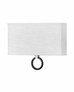 Hinkley Link Off White Wall Sconce In Brushed Nickel