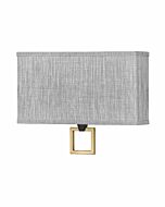 Hinkley Link Heathered Gray Wall Sconce In Black