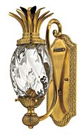 Hinkley Plantation 1-Light Wall Sconce In Burnished Brass
