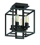 Craftmade Cubic 4 Light 11 Inch Ceiling Light in Aged Bronze Brushed