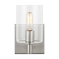 Fullton 1-Light Bathroom Vanity Light in Brushed Nickel