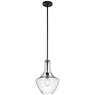 Kichler Everly 10.5 Inch Seeded Glass Pendant in Olde Bronze