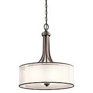 Kichler Lacey 4 Light Inverted Pendant in Mission Bronze