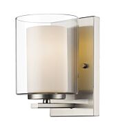 Z-Lite Willow 1-Light Wall Sconce In Brushed Nickel