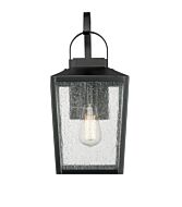 Devens 1-Light Outdoor Wall Sconce in Powder Coated Black