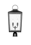 Devens 2-Light Outdoor Post Lantern in Powder Coated Black