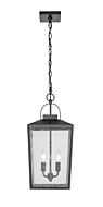Devens 2-Light Outdoor Hanging Lantern in Powder Coated Black