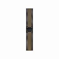 Admiral 1-Light LED Outdoor Wall Sconce in Black With Gold