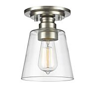 Z-Lite Annora 1-Light Flush Mount Ceiling Light In Brushed Nickel