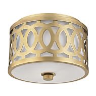 Hudson Valley Genesee Ceiling Light in Aged Brass