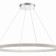Verdura 1-Light LED Chandelier in Grey With White