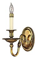 Hinkley Cambridge 1-Light Wall Sconce In Burnished Brass