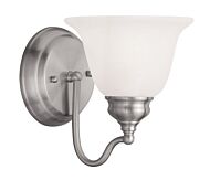Essex 1-Light Bathroom Vanity Light in Brushed Nickel