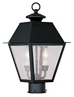 Mansfield 2-Light Outdoor Post Lantern in Black