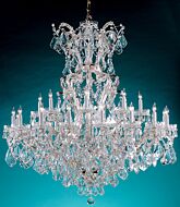 Crystorama Maria Theresa 25 Light 48 Inch Traditional Chandelier in Polished Chrome with Clear Spectra Crystals