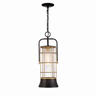 Rivamar 1-Light Pendant in Oil Rubbed Bronze With Gold