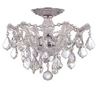 Crystorama Maria Theresa 3 Light 14 Inch Ceiling Light in Polished Chrome with Clear Swarovski Strass Crystals