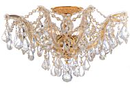 Crystorama Maria Theresa 5 Light 19 Inch Ceiling Light in Gold with Clear Spectra Crystals