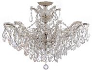 Crystorama Maria Theresa 6 Light 27 Inch Ceiling Light in Polished Chrome with Clear Spectra Crystals
