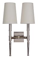 Craftmade Ella 2 Light 20 Inch Wall Sconce in Polished Nickel