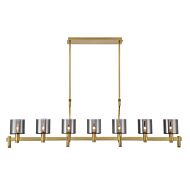 Decato 7-Light Chandelier in Brushed Gold