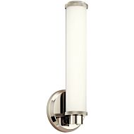 Kichler Indeco 14.5 Inch Wall Sconce in Polished Nickel