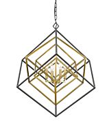 Z-Lite Euclid 4-Light Chandelier In Olde Brass With Bronze