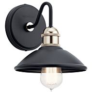 Clyde 1-Light Wall Sconce in Black