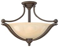 Hinkley Bolla 3-Light Semi-Flush Ceiling Light In Olde Bronze