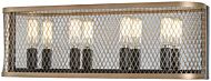 Minka Lavery Marsden Commons 4 Light 20 Inch Bathroom Vanity Light in Smoked Iron with Aged Gold