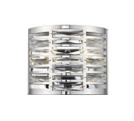 Z-Lite Cronise 2-Light Wall Sconce In Chrome