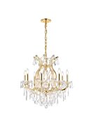 Maria Theresa 9-Light Chandelier in Gold