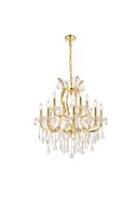 Maria Theresa 13-Light Chandelier in Gold