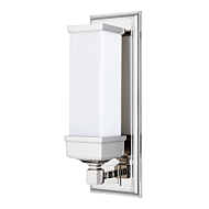 Hudson Valley Everett 14 Inch Wall Sconce in Polished Nickel