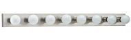 Sea Gull Center Stage 8 Light 48 Inch Bathroom Vanity Light in Brushed Stainless