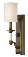 Hinkley Sussex 1-Light Wall Sconce In English Bronze