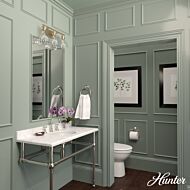 Hunter Van Nuys 3-Light Bathroom Vanity Light in Alturas Gold