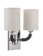 Craftmade Gallery Huxley 14 Inch Wall Sconce in Polished Nickel