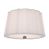 Hudson Valley Humphrey 2 Light 17 Inch Ceiling Light in Polished Nickel