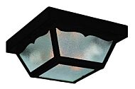 Builder's Choice 2-Light Matte Black Ceiling Light