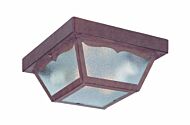 Builder's Choice 2-Light Burled Walnut Ceiling Light