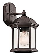 Barrie 1-Light Outdoor Wall Mount in Tannery Bronze