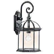 Kichler Barrie Outdoor Wall Lantern in Black Material