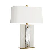 Uriah 1-Light Table Lamp in White