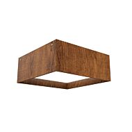 Squares LED Ceiling Mount in Imbuia