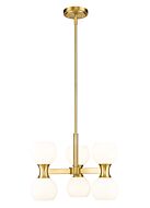 Artemis 6-Light Chandelier in Modern Gold