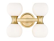 Artemis 8-Light Bathroom Vanity Light in Modern Gold